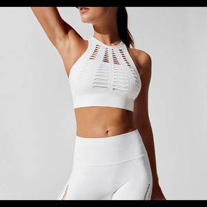 Nux Sexy White Sports Bra